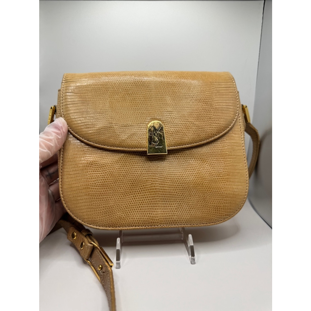 Women's Yves Saint Laurent Tan Leather Crossbody Bag